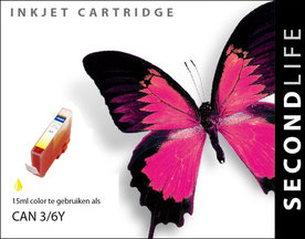 SecondLife - Canon BCI 3/6 Yellow XL