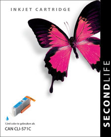 SecondLife - Canon CLI 571 XL Cyan