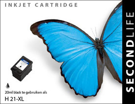 SecondLife - HP 21 XL Black