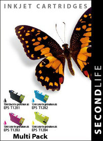 SecondLife - Multipack Epson 1281, 1282, 1283 en 1284