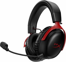 HyperX Cloud III | Draadloze Over-ear Gaming Headset | USB-A &amp; USB-C Receiver | Zwart/Rood