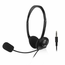 ACT AC9330 | On-Ear Headset met Microfoon | Zwart