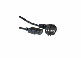 ACT AC3315 | Elektriciteitssnoer | 3 Meter | CEE7/7 naar C13 Stekker | Zwart