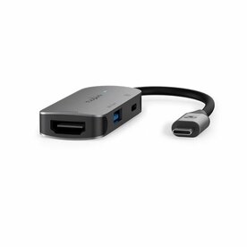 Nedis CCGB64230GY01 | Interface Hub USB 3.2 Gen 1 (3.1 Gen 1) | 1&times; USB-A + 1&times; USB-C + 1&times; HDMI | 5 Gbps | Grijs