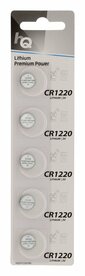 HQ HQCR1220/5BL | CR1220 Knopcelbatterij | 5 Stuks