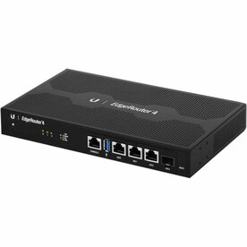 Ubiquiti EdgeRouter 4 | Bedrade Gigabit WAN Router | 3&times; GbE + 1&times; SFP | 4 Core 1 GHz | 1 GB RAM | Fanless