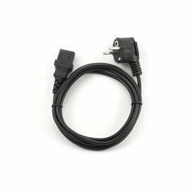 Gembird PC-186 | 1,8 m Stroomkabel | CEE 7/4 Male naar C14 | Zwart | VDE-goedgekeurd