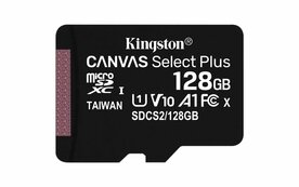 Kingston Canvas Select Plus | MicroSDXC | 128GB | Class 10 | UHS-I U1
