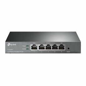 TP-Link TL‑R470T+ | Load‑Balancing Gigabit Router (4&times;10/100 WAN/LAN) | Smart Load Balance &amp; Firewall | Geen Wi‑Fi