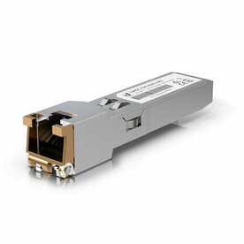 Ubiquiti UACC-CM-RJ45-MG | SFP+ Transceiver Module | 10/5/2.5/1 Gbps | Koper | RJ45 | 100 m