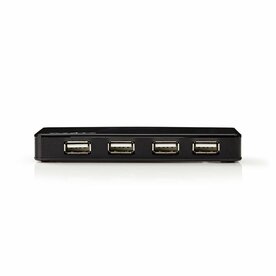 Nedis UHUBU2730BK | Interface Hub USB 2.0 | 7 poorten | Inclusief Adapter | Zwart