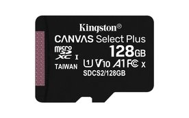 Kingston Canvas Select Plus | MicroSDXC | 128GB | Class 10 | UHS-I U1