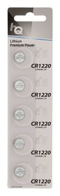 HQ HQCR1220/5BL | CR1220 Knopcelbatterij | 5 Stuks