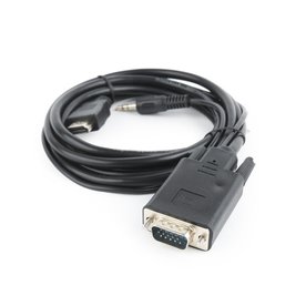 Gembird A-HDMI-VGA-03-6 | HDMI naar VGA Adapter met Audio | 1,8 m | Zwart