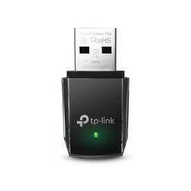 TP-Link Archer T3U | Wi-Fi 5 USB-adapter | Dual-band 2,4 GHz (400 Mbps) / 5 GHz (867 Mbps) | USB 3.0 | Zwart