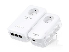 TP-Link TL-WPA8631P KIT | AV1300 Powerline Adapter Set | 1300 Mbps | Gigabit Ethernet | Wi-Fi AC1200 | Met Stopcontact | Wit