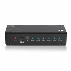 ACT AC7840 HDMI Switch | 5 Ingangen | 1 Uitgang | 4K @ 30Hz | Inclusief Afstandsbediening