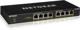 Netgear GS308PP-100EUS | Unmanaged Switch | 8 Poorten | Gigabit Ethernet (10/100/1000 Mbps) | PoE+ (83W) | FlexPoE | Zwart