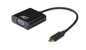 ACT AC7300 | USB-C naar VGA Adapter | 0,15 m | Zwart