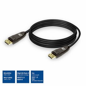 ACT AC4073 | DisplayPort 1.4 Kabel | 2,0m | Zwart