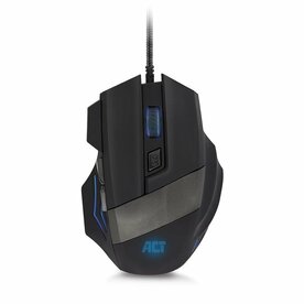 ACT AC5000 | Bedrade Gaming Muis | Rechtshandig | USB-A | 3200 DPI | Zwart