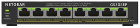 NETGEAR GS308EP-100PES | Managed Smart Switch | 8 Poorten | Gigabit Ethernet (10/100/1000 Mbps) | PoE+ (62W) | VLAN/QoS | Compact