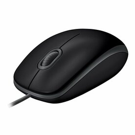 Logitech B110 Silent | Bekabelde Muis | Links- en Rechtshandig | USB-A | 1000 DPI | Zwart