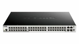D-Link DGS-1510-20/E | 16-poorts Gigabit L2/L3 Smart Managed Switch | 2x SFP | 2x 10G SFP+ | 76 Gbps switchingcapaciteit | Rackmount 1U | Grijs