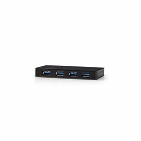 Nedis UHUBU3420BK | Interface Hub USB 3.2 Gen 1 (3.1 Gen 1) Micro-B | Zwart