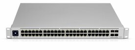 Ubiquiti UniFi USW-Pro-48-PoE Gen2 | Managed L2/L3 Switch | 48 Poorten | Gigabit Ethernet (10/100/1000 Mbps) | PoE++ | 1U Rackmount | Zilver