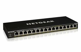 NETGEAR GS316P | Unmanaged | Gigabit Ethernet (10/100/1000 Mbps) | Power over Ethernet (PoE)