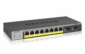 NETGEAR GS110TP | Managed L2/L3/L4 Switch | 8 Poorten | Gigabit Ethernet (10/100/1000 Mbps) | PoE | Grijs