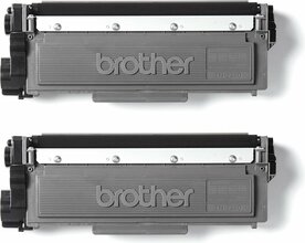Brother TN‑2420 TWIN-Pack | 2× Zwarte Tonercartridge | 3.000 Pagina’s per Stuk | Origineel