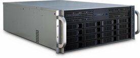 Inter-Tech 4U-4416L | Server Rack Case | Zwart/Zilver
