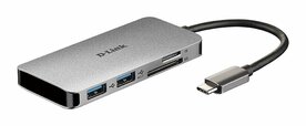 D-Link DUB-M610 | Docking Station & Poortreplicator | USB-C 3.2 Gen 1 | Aluminium/Zwart
