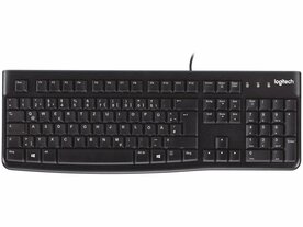 Logitech K120 Bedraad Toetsenbord | USB | QWERTZ (Duits) | Zwart