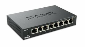 D-Link DGS-108 | Unmanaged Switch | Gigabit Ethernet (10/100/1000) | Zwart