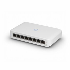 Ubiquiti UniFi Switch Lite 8 PoE | Managed L2 Switch | 8 Poorten | Gigabit Ethernet (10/100/1000) | Power over Ethernet (PoE) | Wit