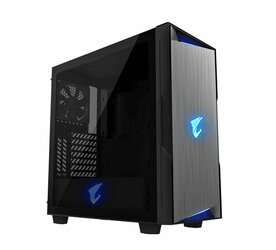 Gigabyte AORUS C300 Glass | Midi Tower Case | Zwart