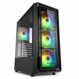 Sharkoon TK4 RGB | Midi Tower Case | Zwart