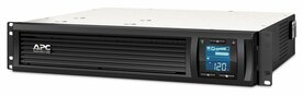 APC Smart-UPS SMC1000I-2UC | 1000 VA / 600 W | 2U Rackmount | 4x IEC C13 Stopcontacten | AVR Spanningsregeling | LCD-scherm | SmartConnect