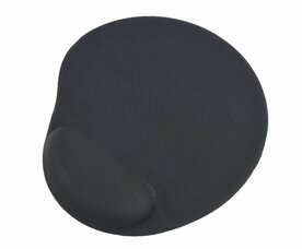 Gembird MP-GEL-BLACK | Ergonomische Muismat | Zwart