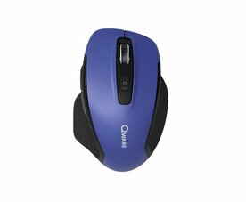Qware Glasgow | Draadloze Muis | Rechtshandig | RF + Bluetooth | 1600 DPI | Blauw/Zwart