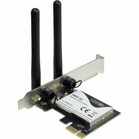 Inter-Tech DMG-32 | Interne WLAN-adapter | PCIe x1 | Wi-Fi 5 (802.11ac) | Dual-band 2,4 & 5 GHz | 650 Mbps | 2x 2dBi antennes