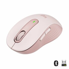 Logitech Signature M650 | Draadloze Muis | Rechtshandig | RF + Bluetooth | 2000 DPI | Roze