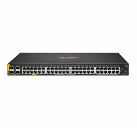 Aruba 6000 48G | Managed L3 Switch | 48x Gigabit PoE+ | 4x SFP | 370W PoE-budget | 1U Rackmount