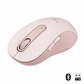 Logitech Signature M650 | Draadloze Muis | Rechtshandig | RF + Bluetooth | 2000 DPI | Roze