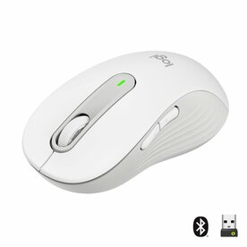 Logitech Signature M650 | Draadloze Muis | Rechtshandig | RF + Bluetooth | 2000 DPI | Wit