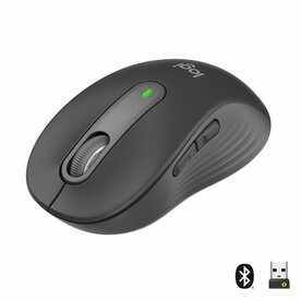 Logitech Signature M650 | Draadloze Muis | RF-Draadloos + Bluetooth | 1000 DPI | Grafiet