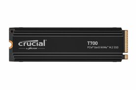 Crucial T700 | 4TB NVMe SSD | M.2 Gen5 | 12.400MB/s Lezen | 11.800MB/s Schrijven | Heatsink
